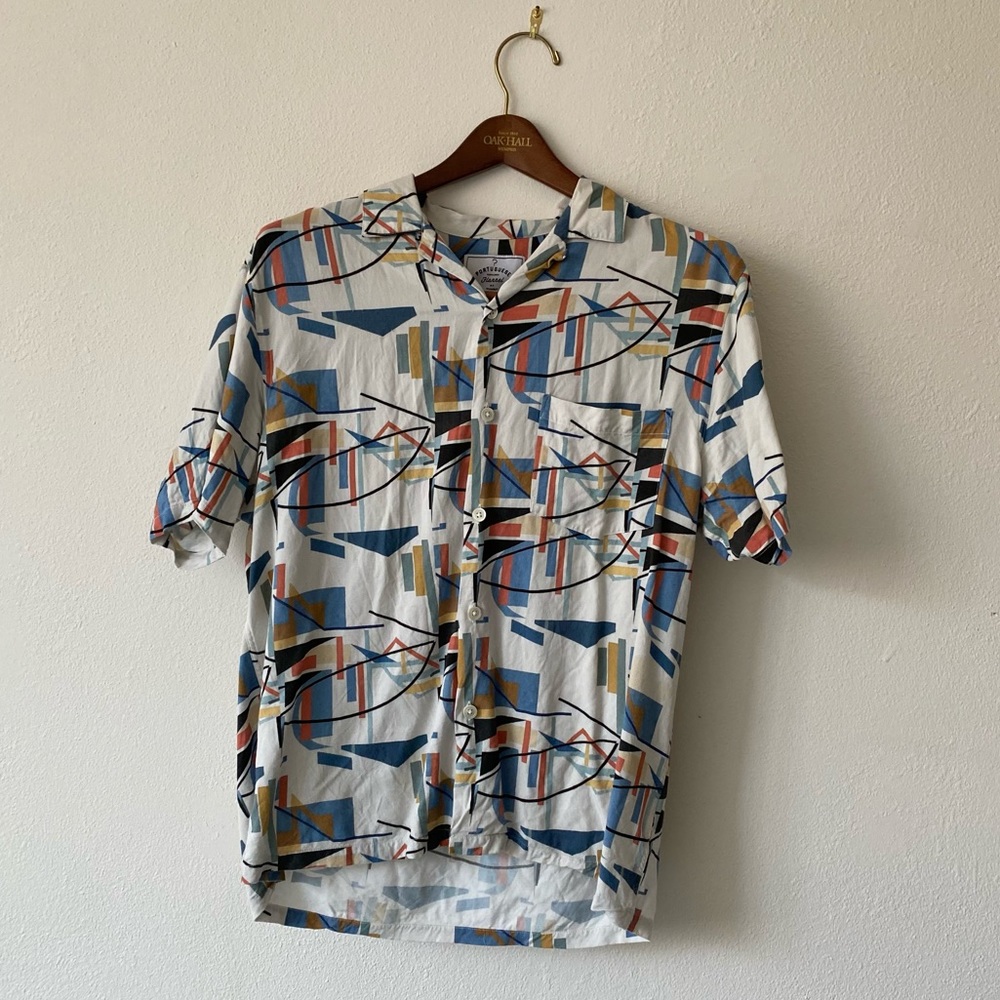 Danish 🇩🇰 men’s casual shirt, 80’s print